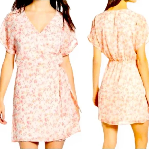 All in Favor Dresses Animal Print Mini Wrap Dress Poshmark